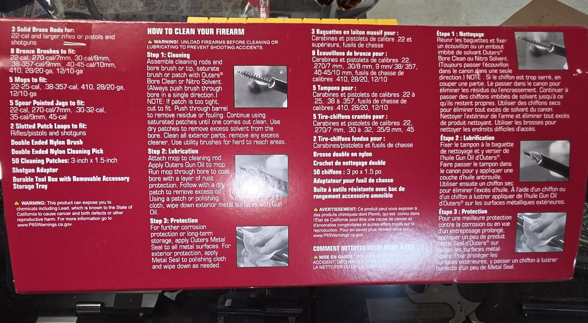Outers Toolbox Gun Cleaning Kit